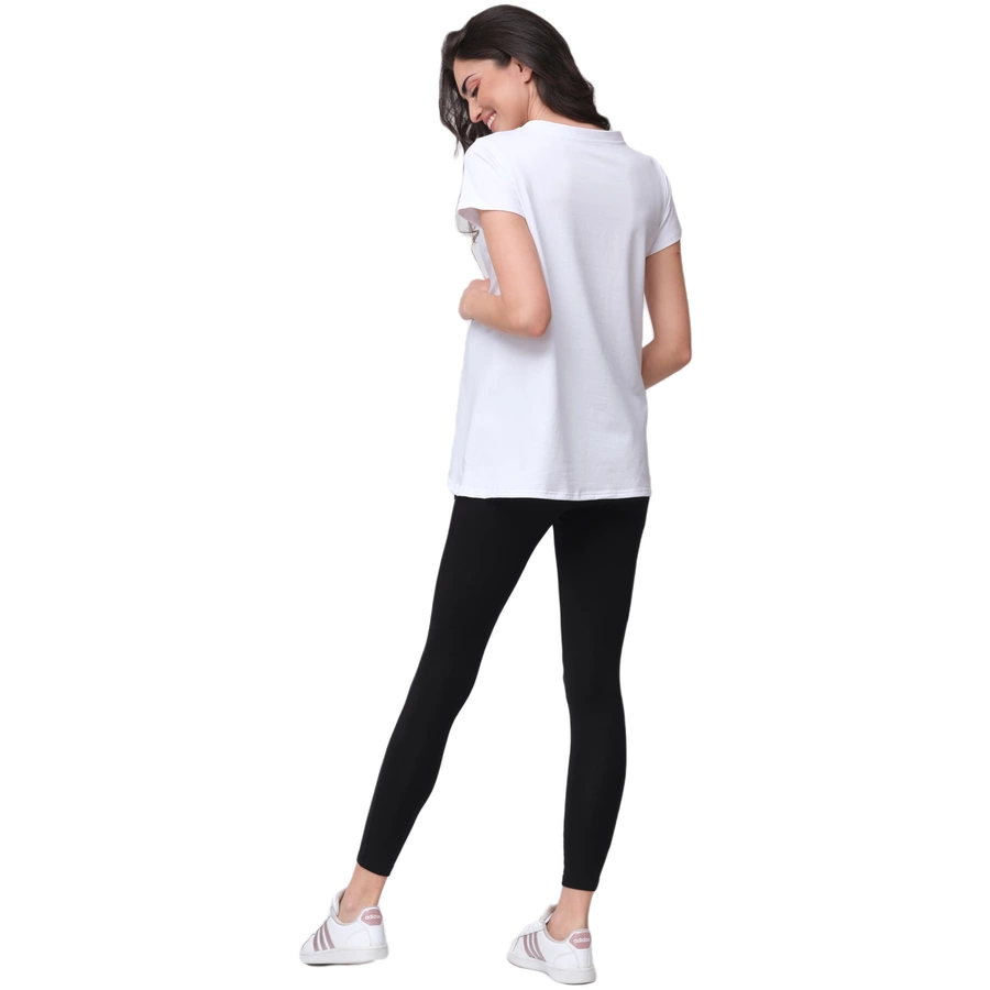 Cool Mama Umstandsbluse Basic Weiß
