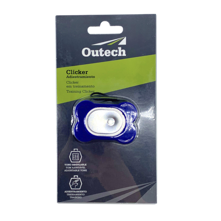 Reforçador comportamental com clicker da Outech para cães