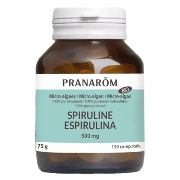 Pranarom Spirulina Orgânica Microalga 150 Comprimidos