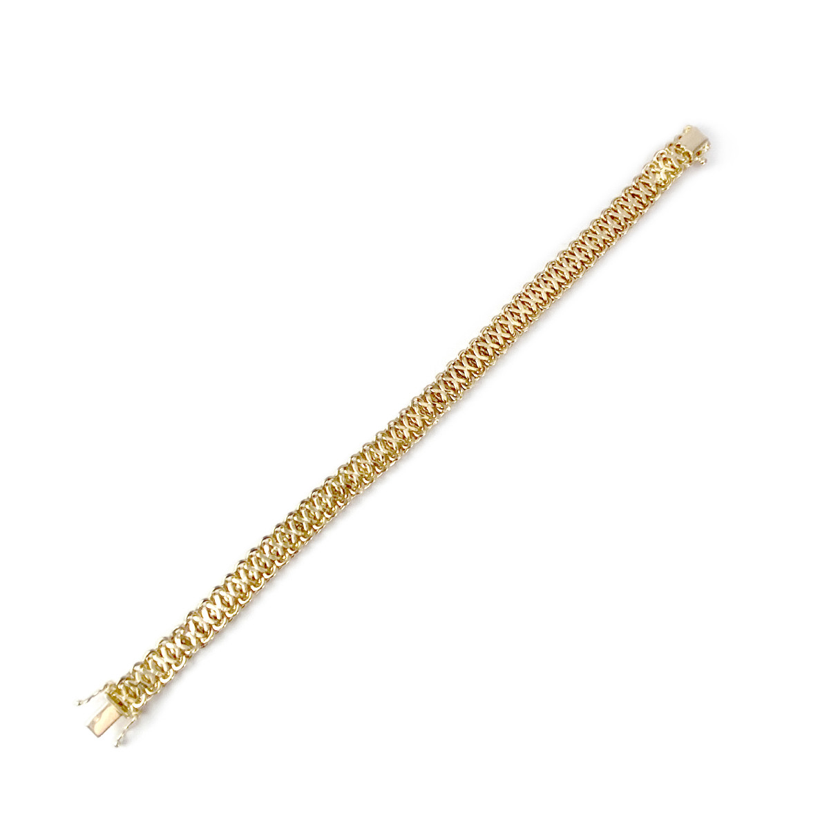 Bracelet d'occasion or 750 jaune 19 cm
