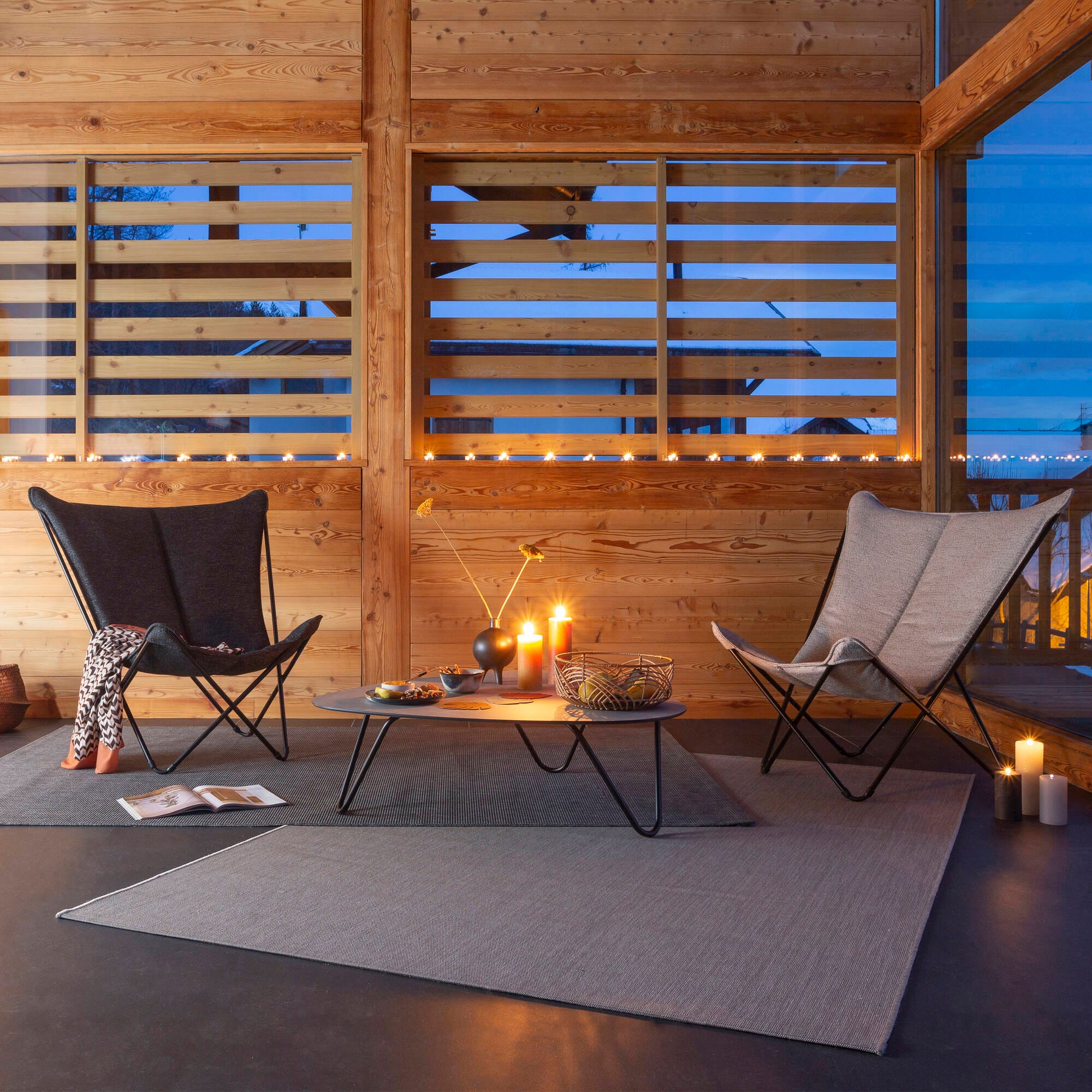 Couchtisch Cocoon HPL Grau Ciment-Noir