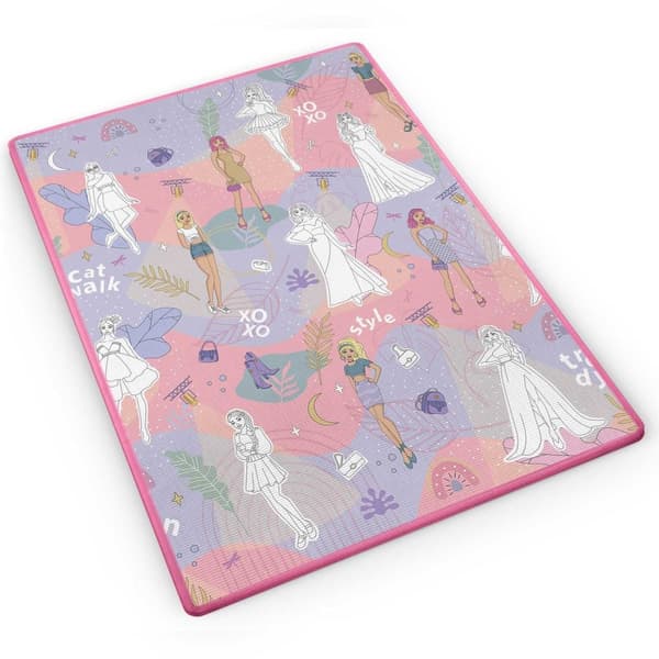 Fargerik og rullbar skummatte for barn, 120 x 90 x 0,3 cm - Ricokids RK-344