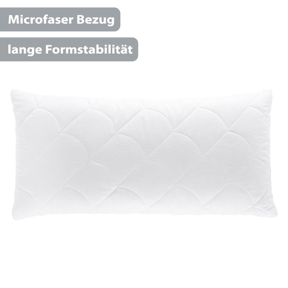 SCHLAFWOHL BASIC® Memory Foam Kissen 40x80cm Kopfkissen aus Viskoschaum I Orthopädisches Nackenstützkissen I Schlafkissen für Allergiker