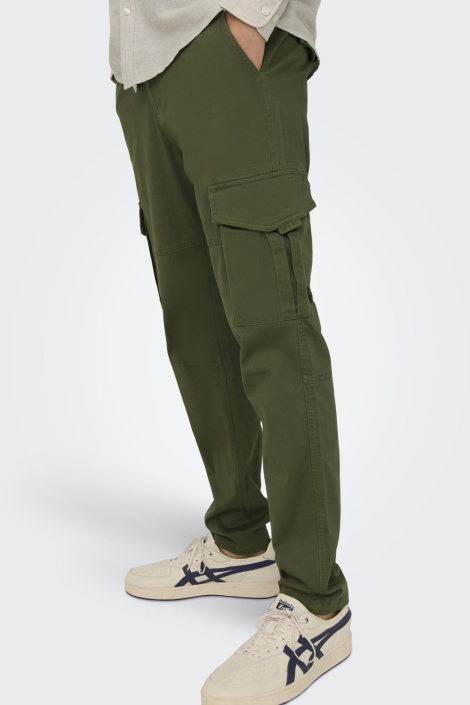 Only & Sons groene heren broek