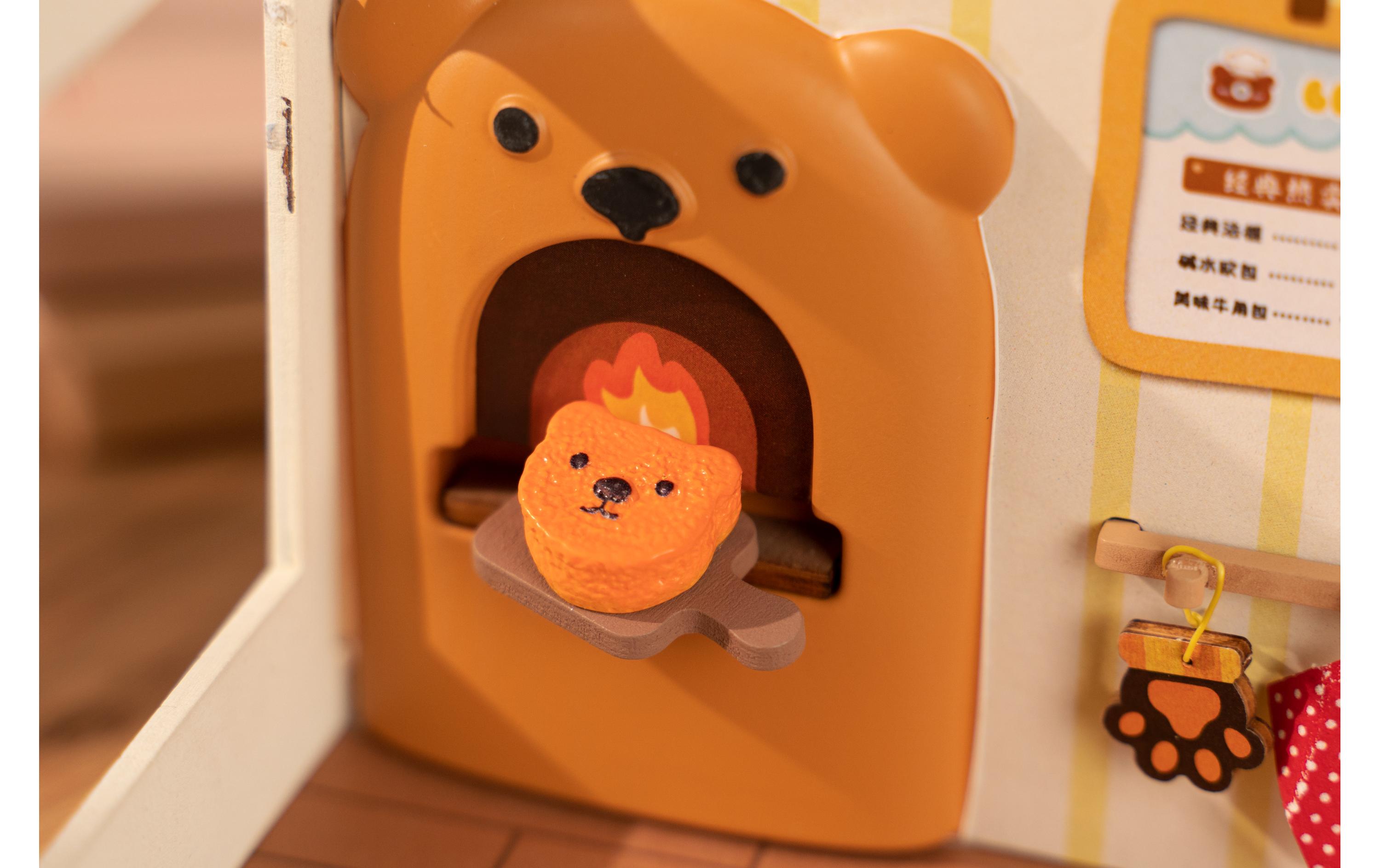 Bausatz Teddy's Brotbox3D-Puzzle aus lasergeschnittenen Holzteilen