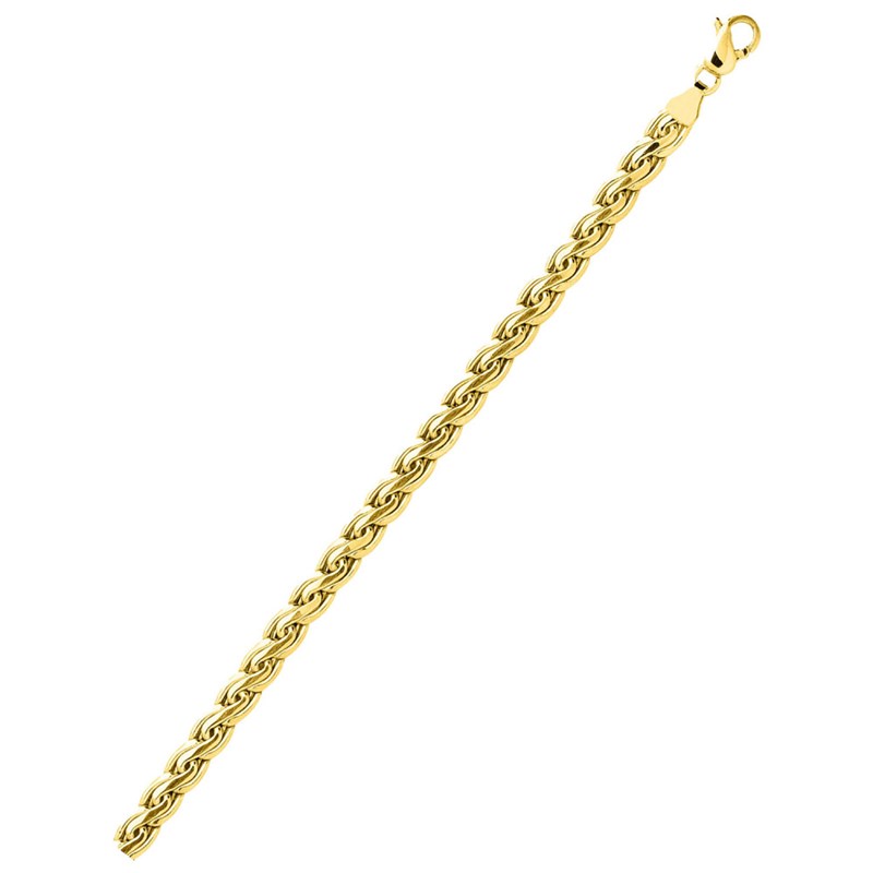 Bracelet Femme 18 cm - Maille S - Or 18 Carats - Largeur 5.5 mm