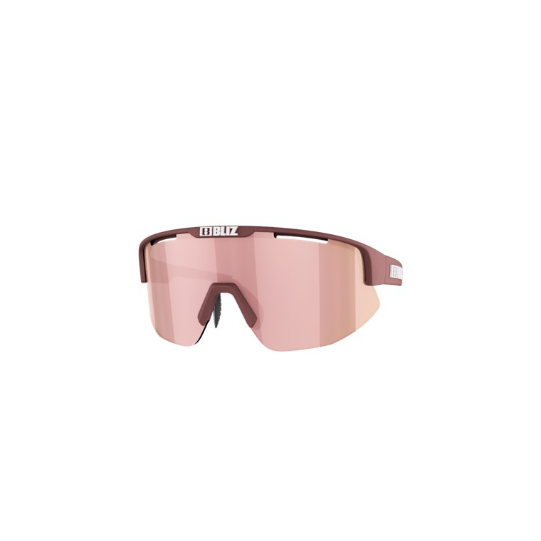 Bliz Matrix Small Matt Wine Red, Brown With Rose Multi
