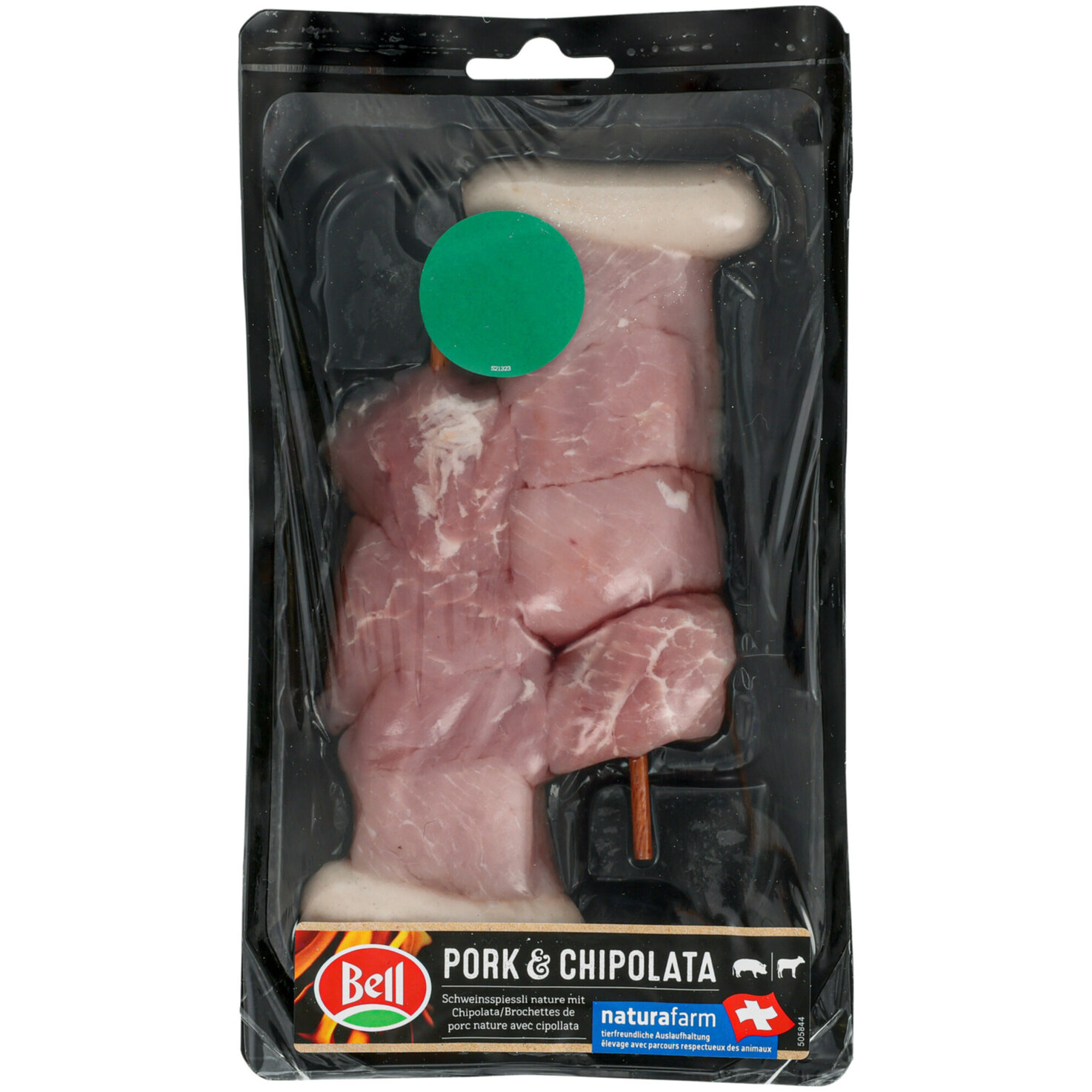 Bell Naturafarm Schweinsspiessli Stotzen & Cipolata ca. 250g
