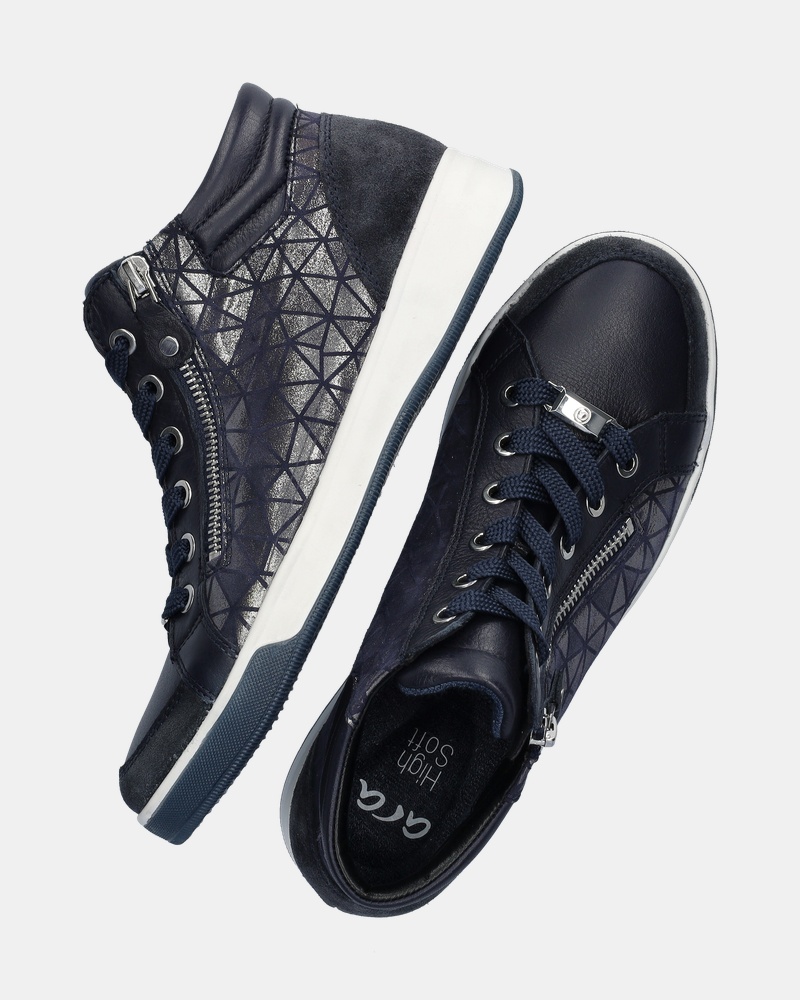 Ara Rome high Hoge sneakers  - blauw