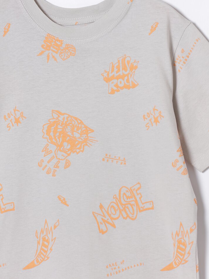 Pacote com 4 camisetas de manga curta sortidas - Coral Forte