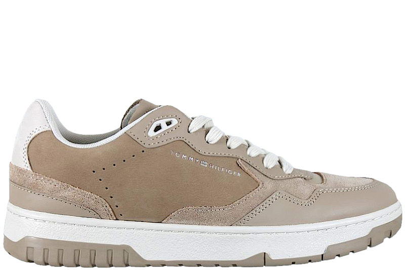 TOMMY HILFIGER - TH BASKET BETTER PREMIUM MIX BROWN SNEAKER