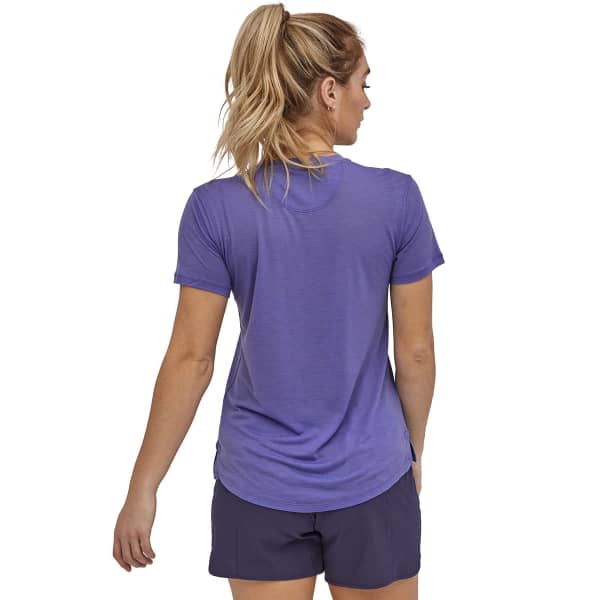T-shirt randonnée PATAGONIA W'S CAP COOL MERINO SHIRT FLOAT BLUE