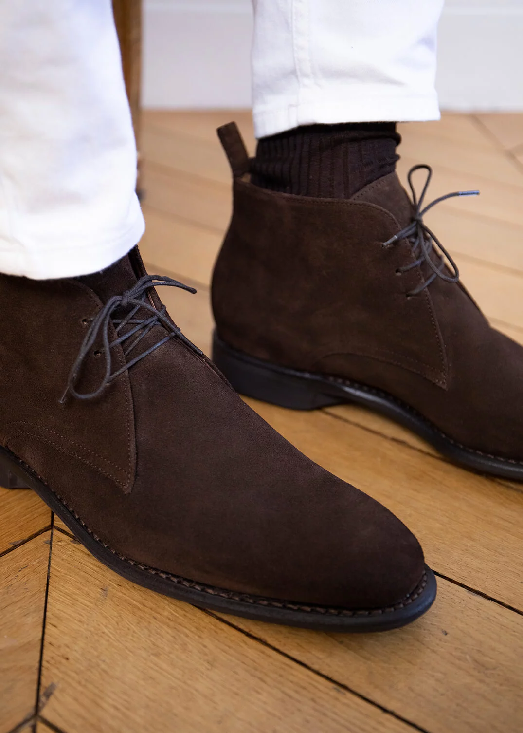 SELBY CUIR VELOURS MARRON