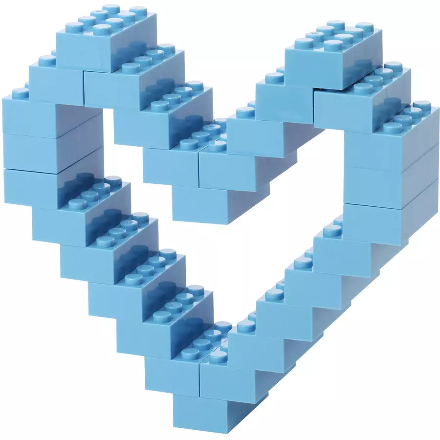 Katara Bausteine - 120 Stück 4x2 hellblau