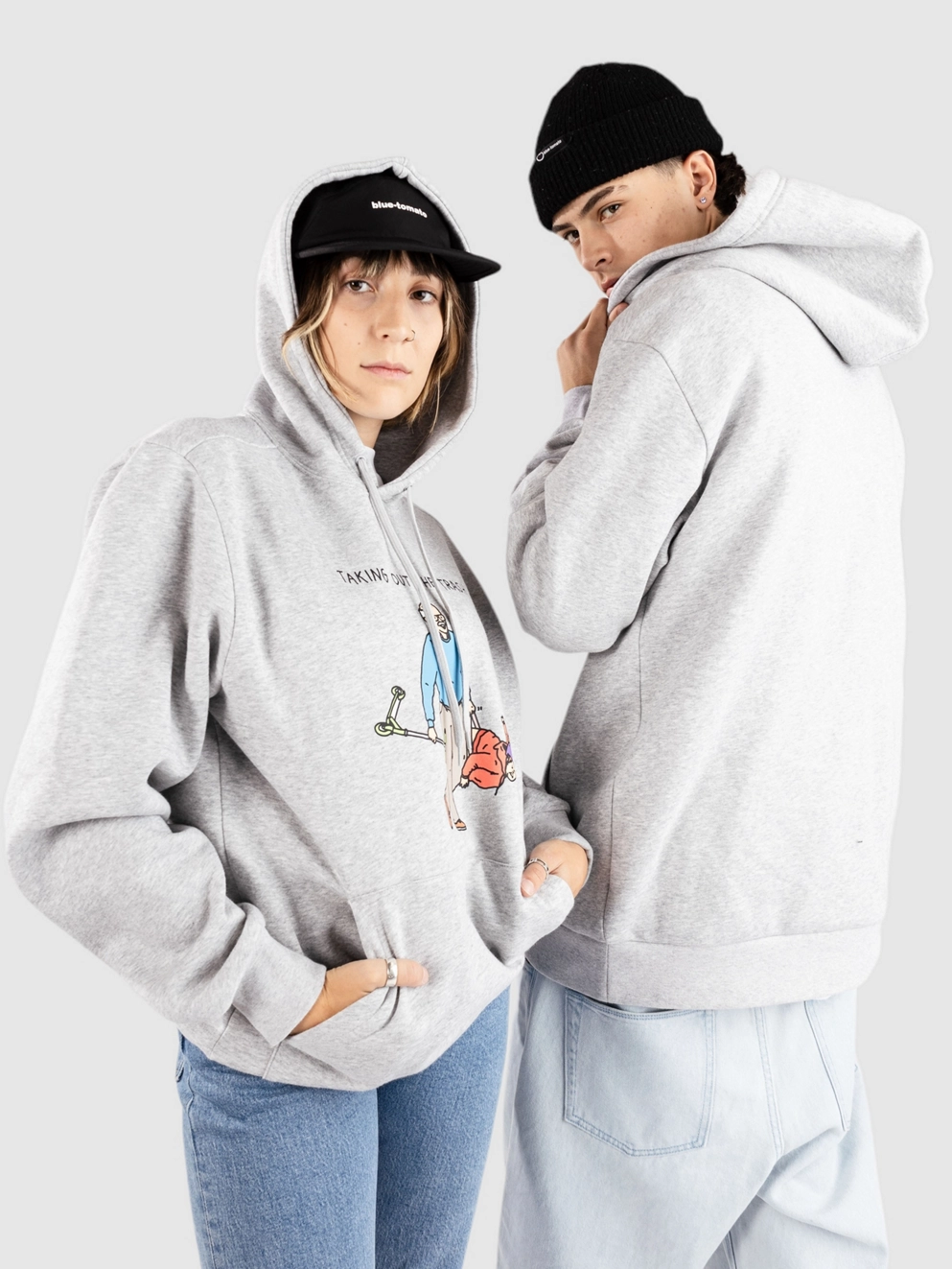 Brother Merle Rubbish Hoodie heather grey