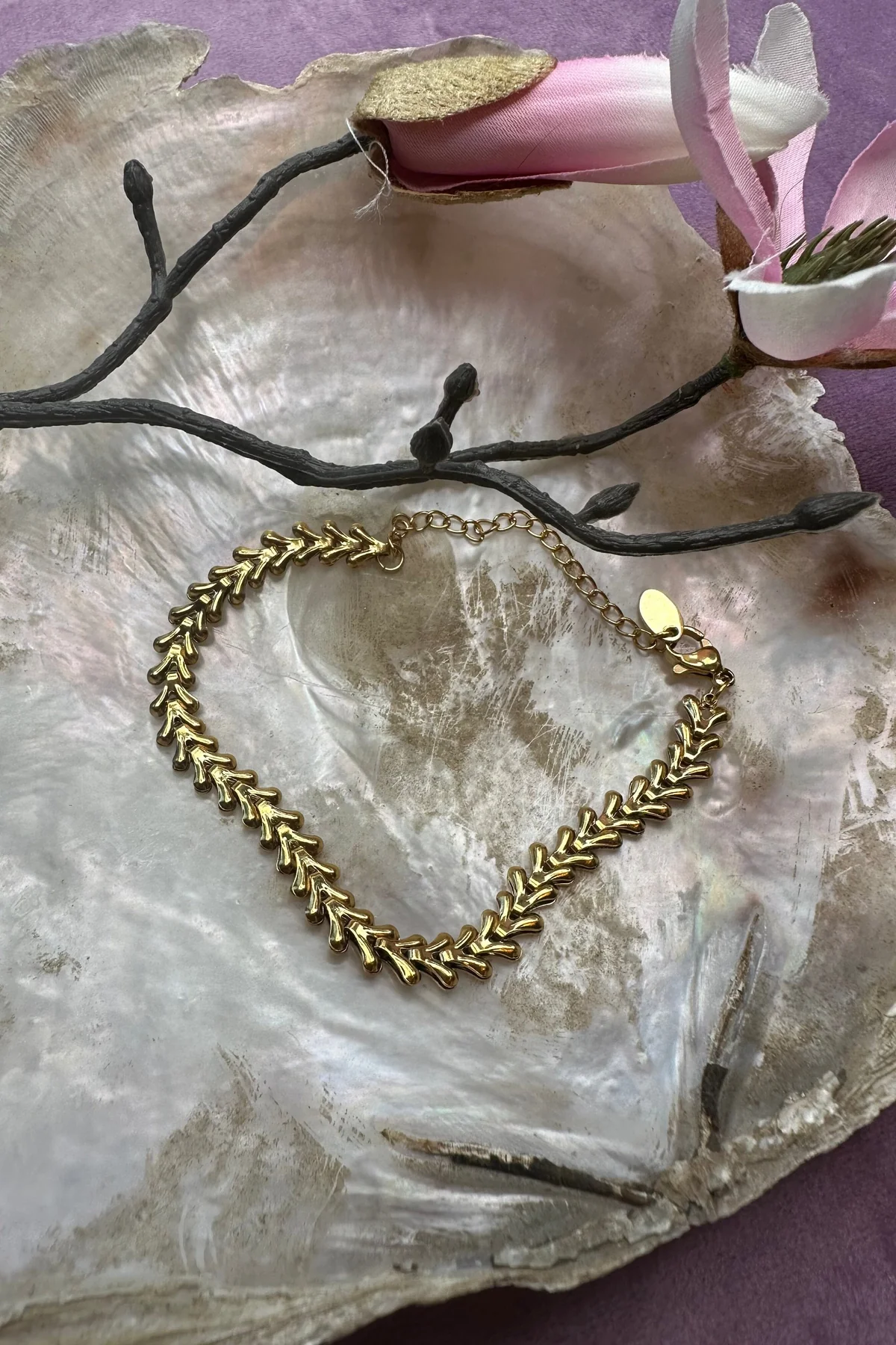 Mellow Moon Leaf Bracelett