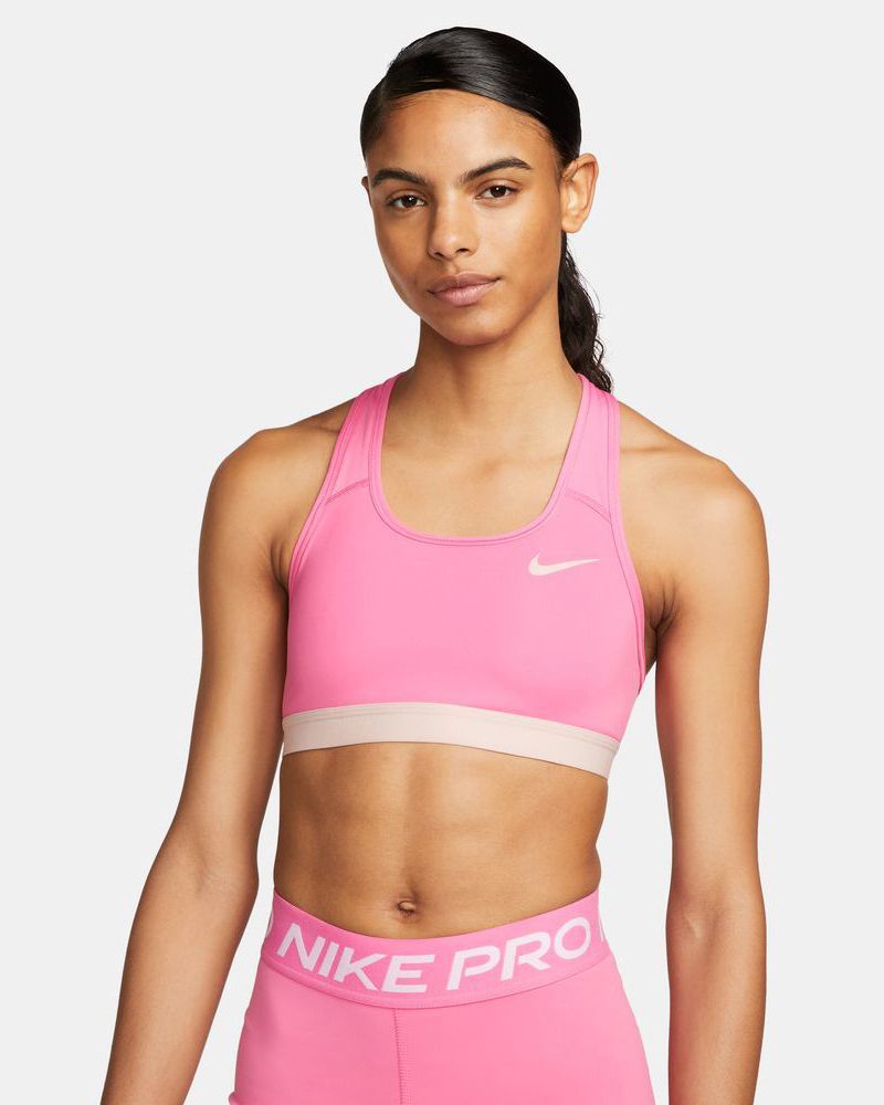 Brassière Nike Swoosh Rose pour femme