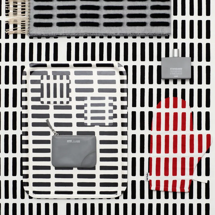 Artek - Siena Tablett Large, weiss / schwarz