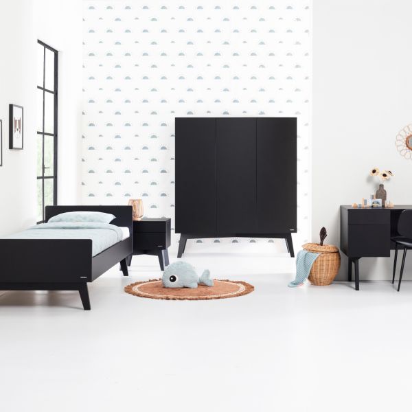 Kidsmill Sixties Nachtkastje Zwart Mat
