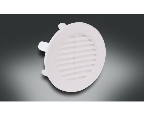 Rotheigner wandventilator met lamellen en klemveer, wit