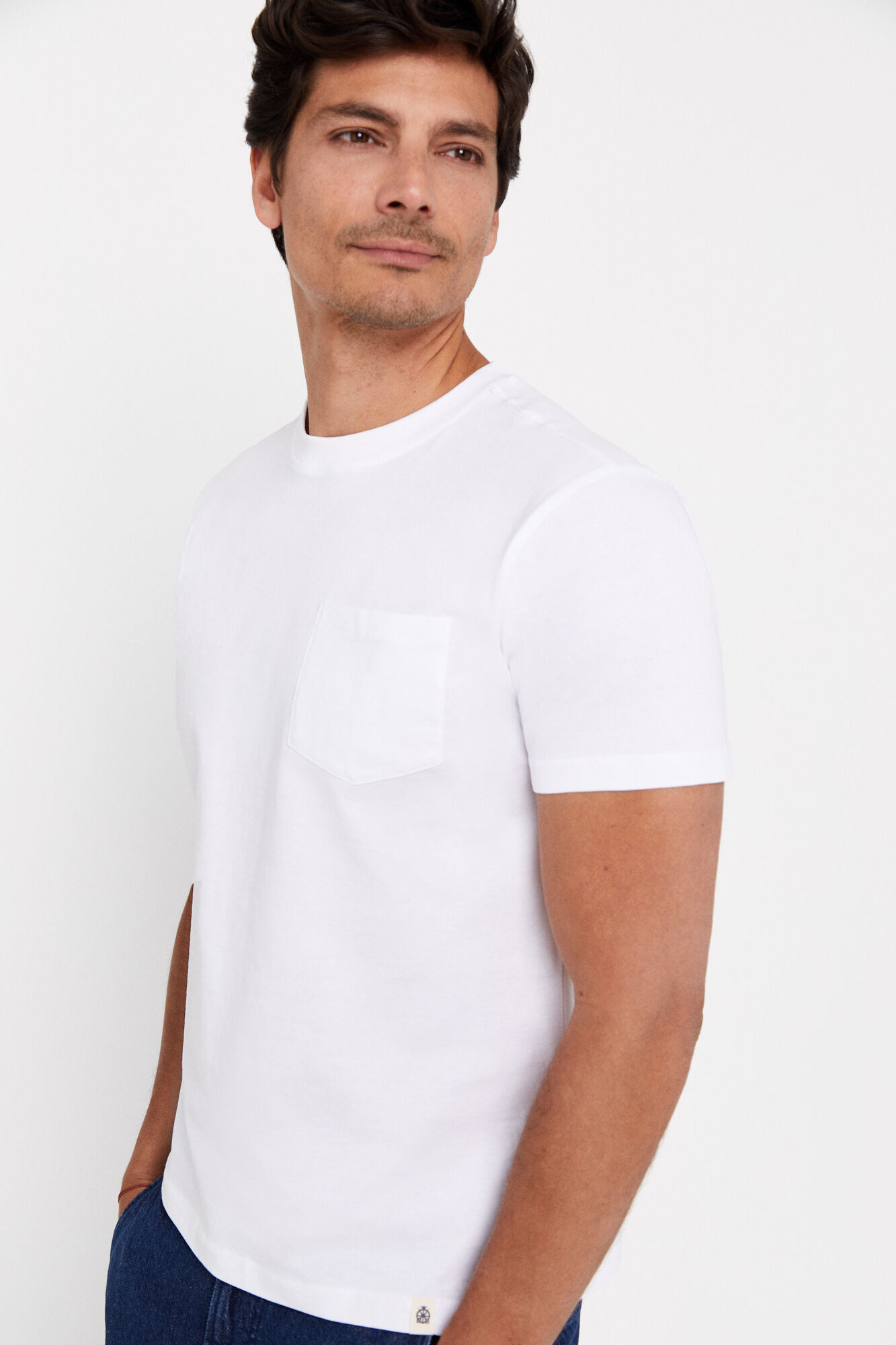 Camisa básica com zíper - Branca