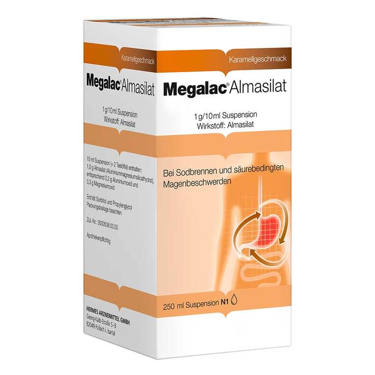 Megalac Almasilat Suspension, 250 ml