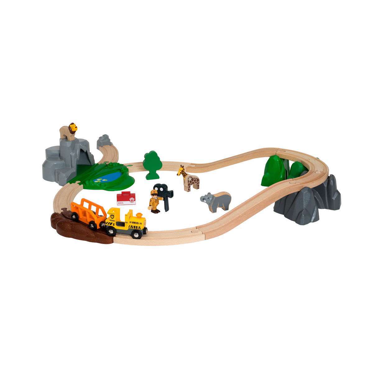 BRIO Spiel Gr. Bahn Safari Set