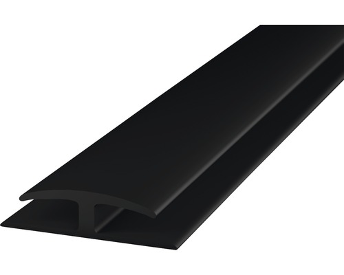 Inzetprofiel zacht PVC (tweezijdig) zwart zelfklevend 30x1000 mm