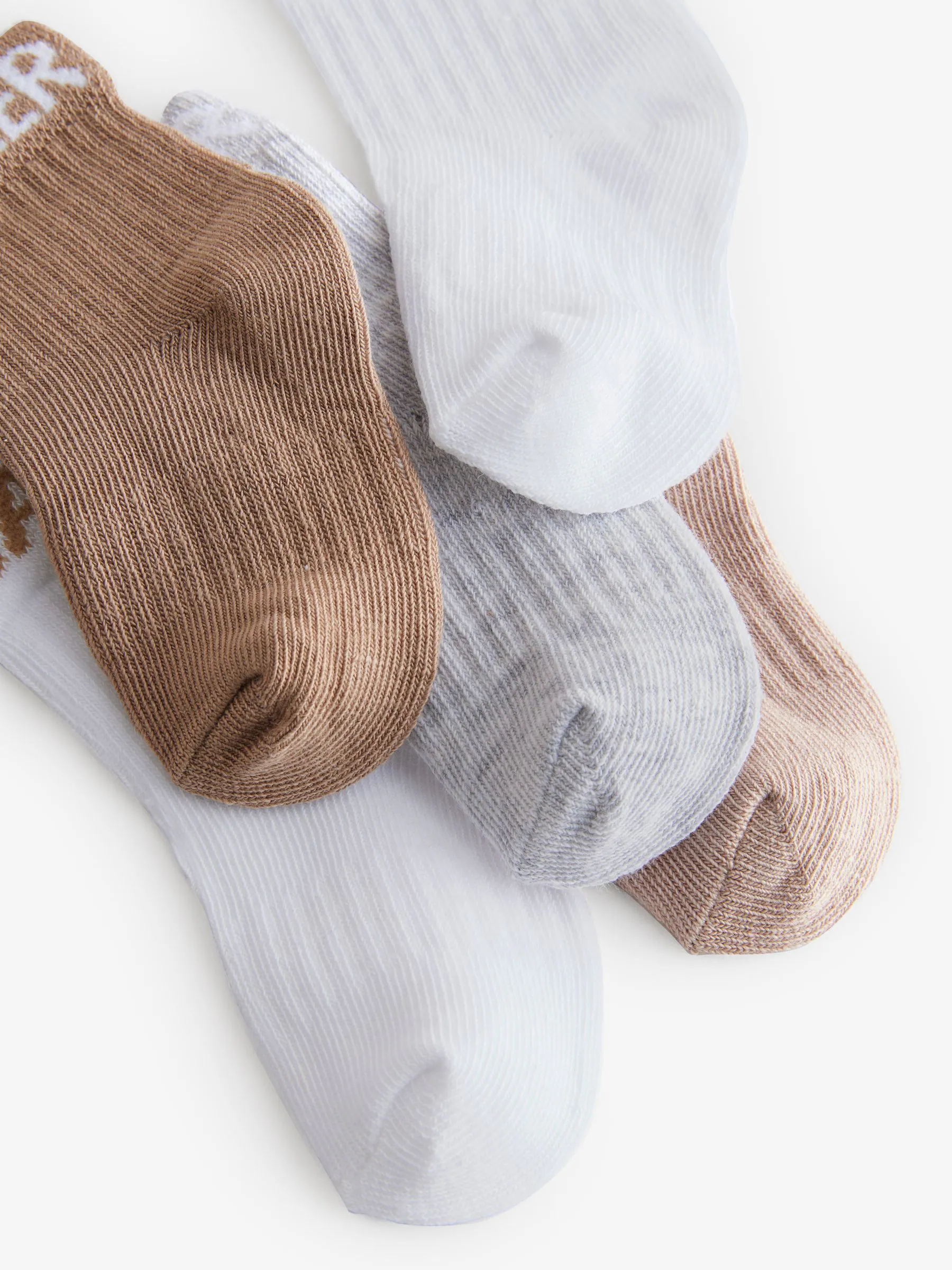 Neutraal - Baker by Ted Baker babysokken verpakking van 5