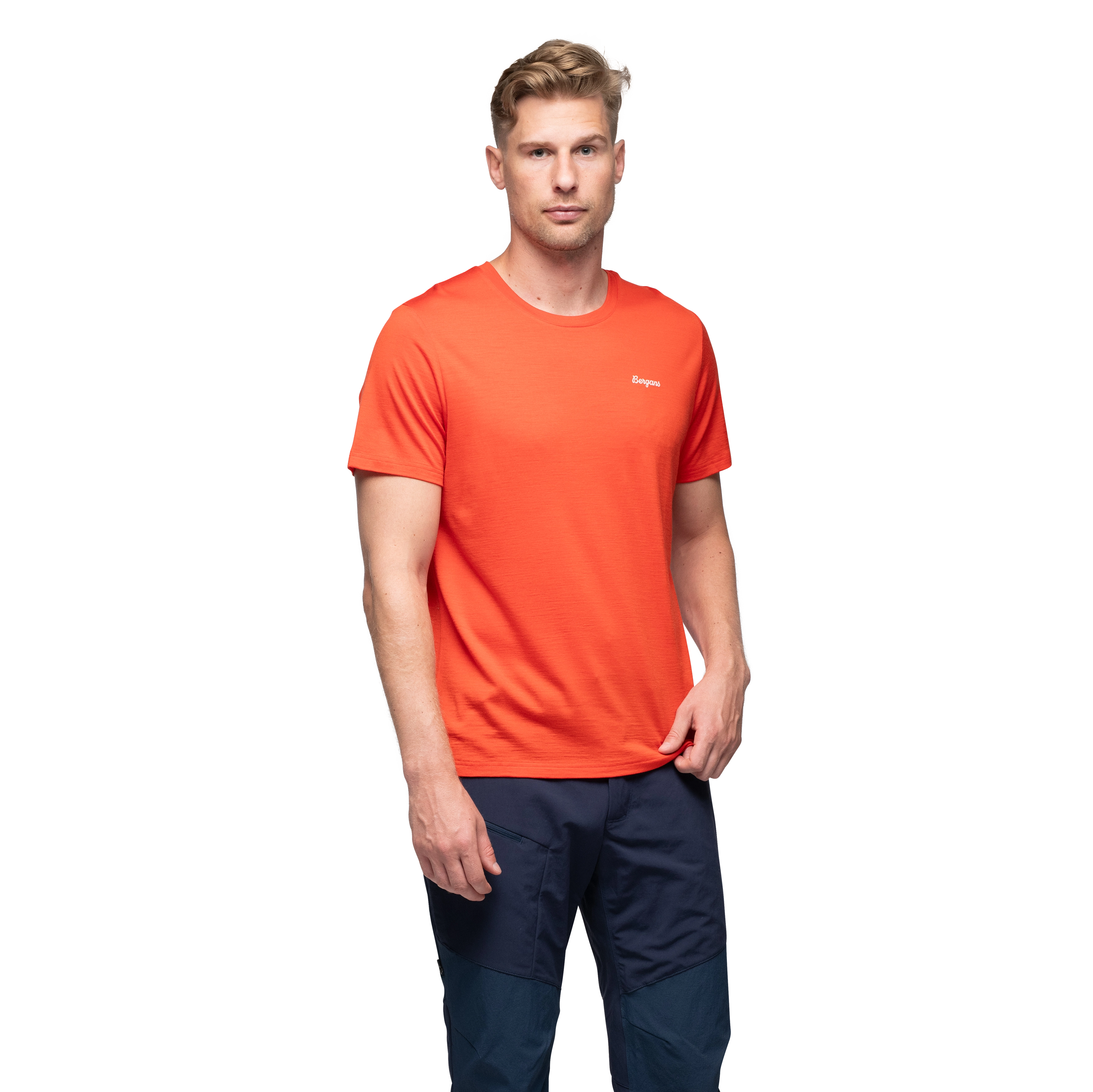 Rabot Emblem Wool Tee Men Lava