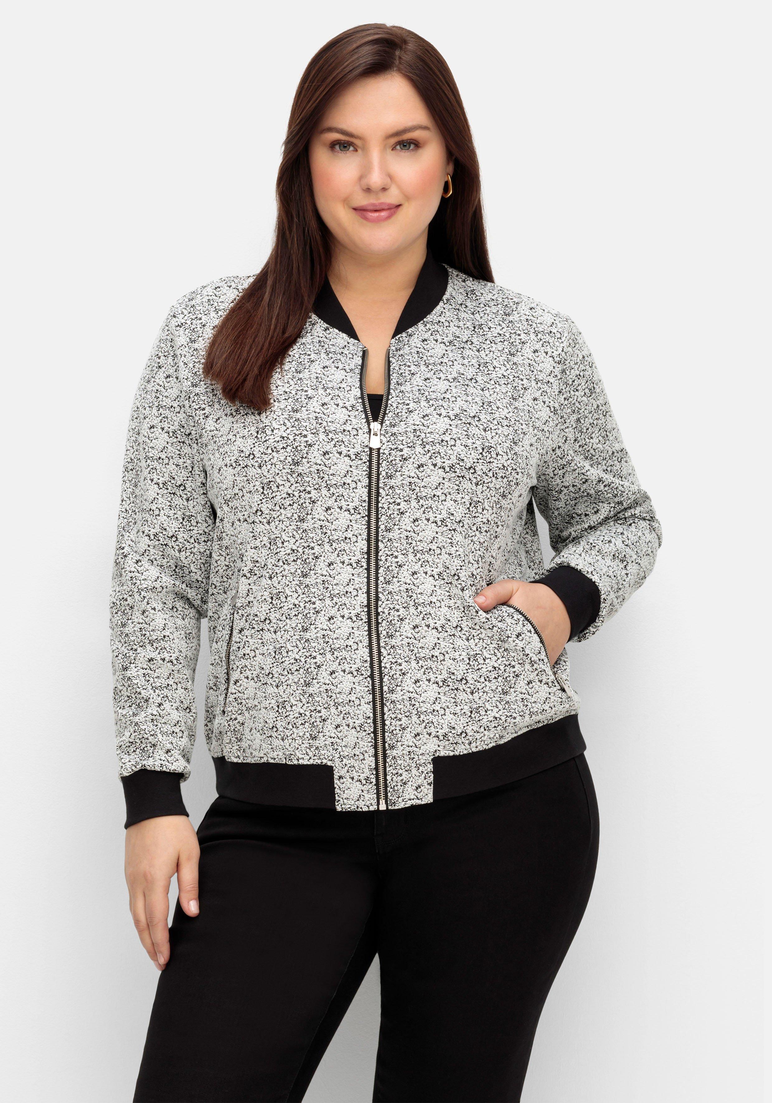 Blouson in Struktur-Qualität
