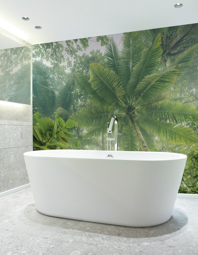 Komar Fototapete »Digitaldruck Vlies -  Climber Canopy - Grösse 300 x 250 cm« bedruckt | floral | geblümt | gemustert | tropisch glatt Wohnzimmer, Schlafzimmer