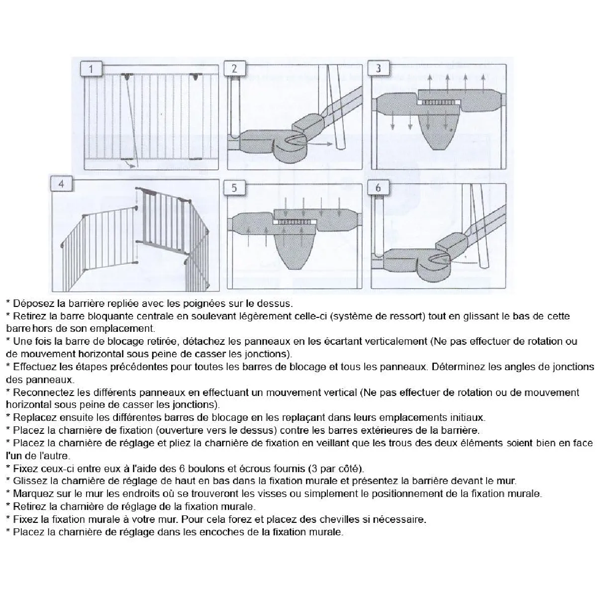Bcelec B101201 Barrière sécurité enfants - Grille 3 m