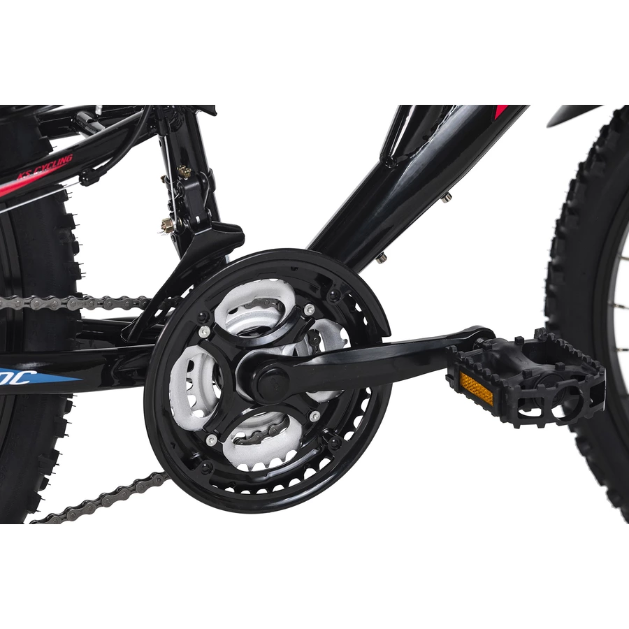 KS Cycling Kinder-Mountainbike ATB 24'' Zodiac RH 38 cm Schwarz-Rot