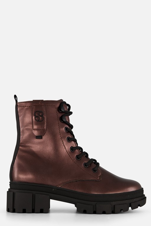 S.Oliver Vegan veterboots bruin Synthetisch