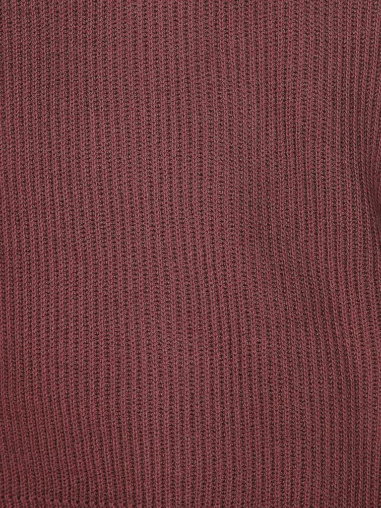 JACK & JONES Pullover JJPANNEL dunkelrot