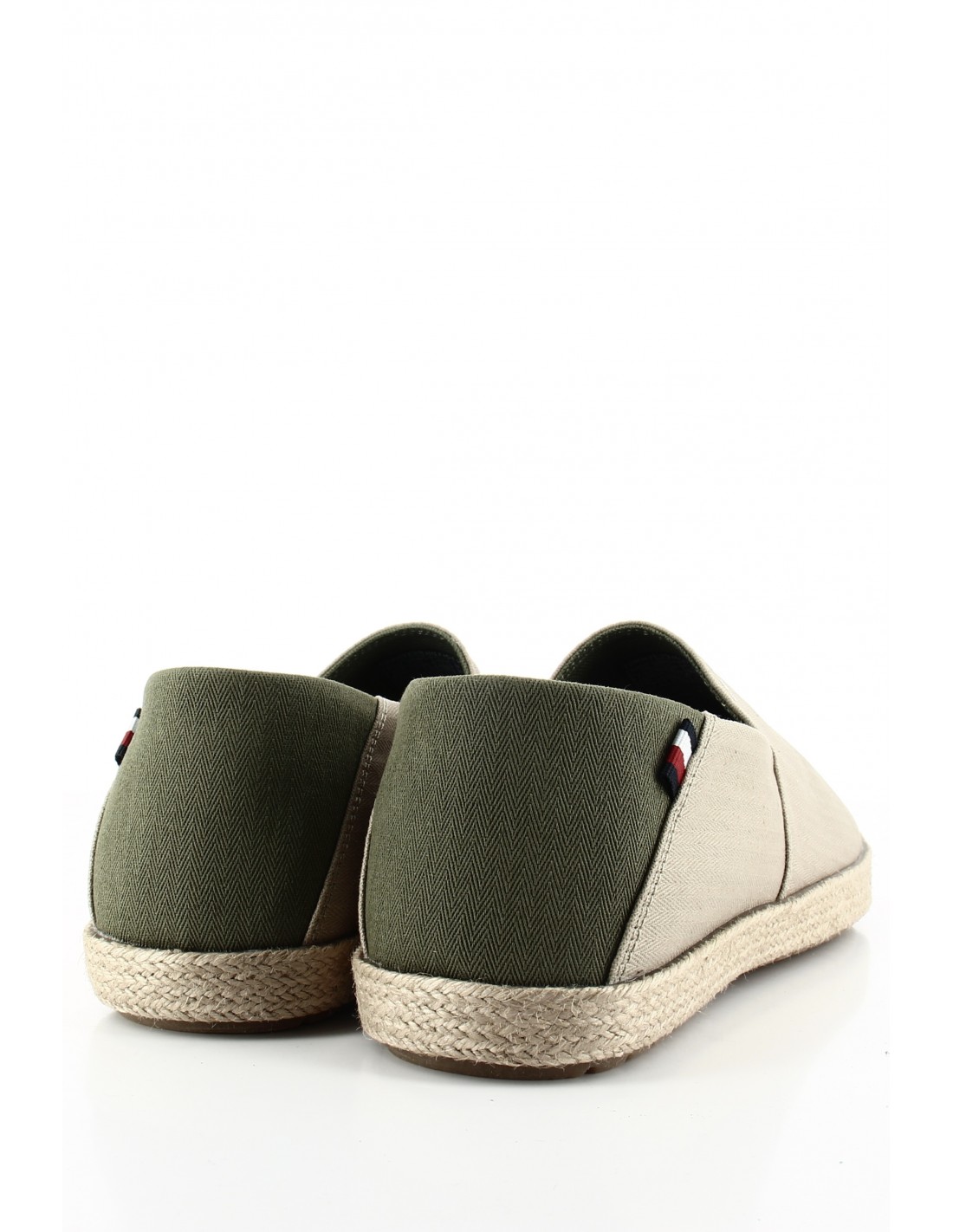 tommy hilfiger Espadrille Homme Beige/Vert Toile