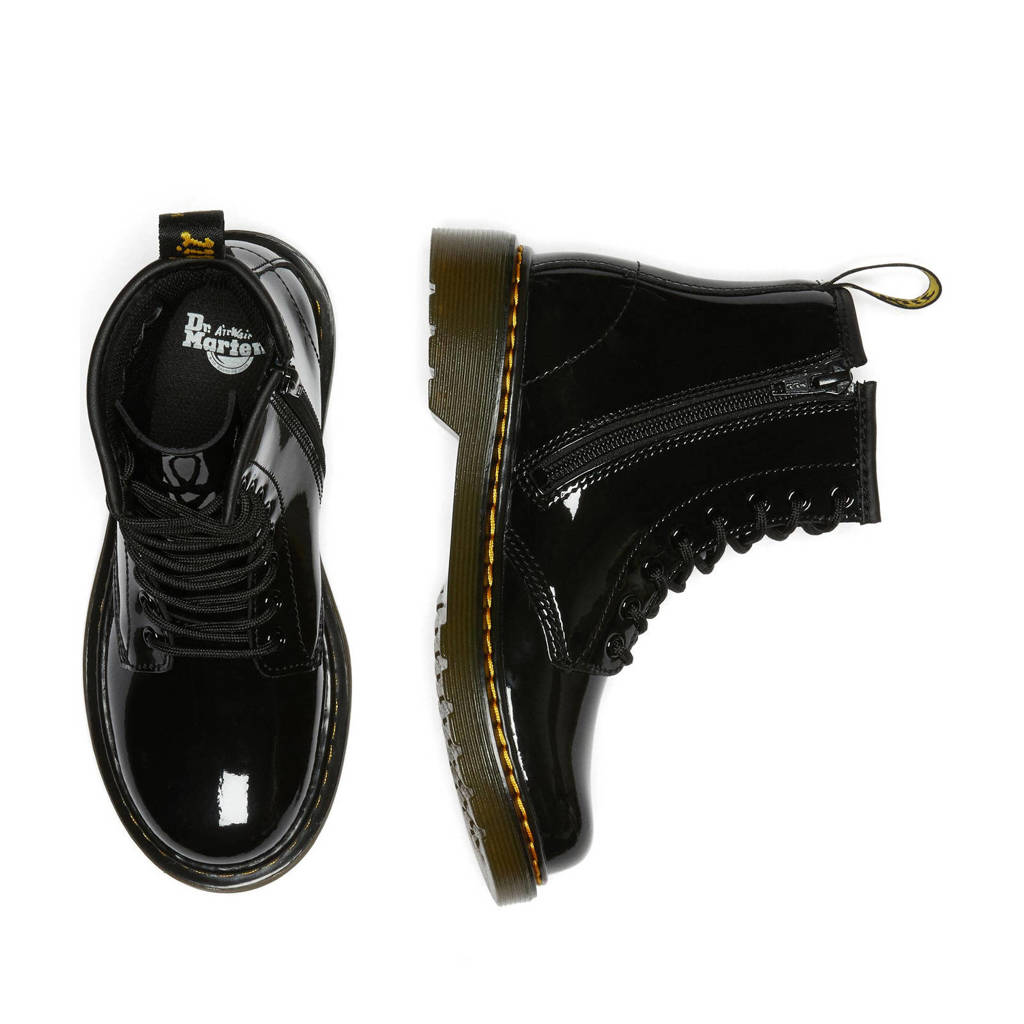 Dr. Martens 1460 Patent Kleuter/Tiener leren veterboots zwart
