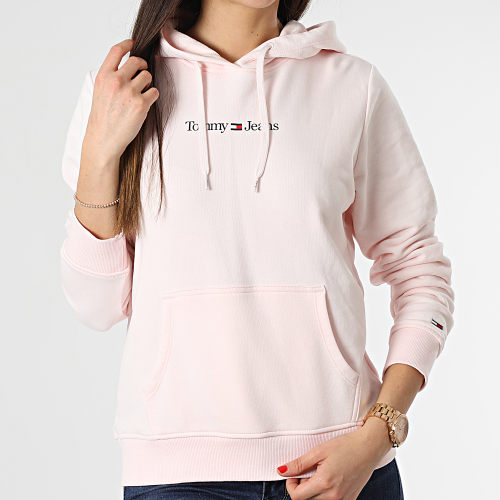 Sweat Capuche Femme Serif Linear 5649 Rose