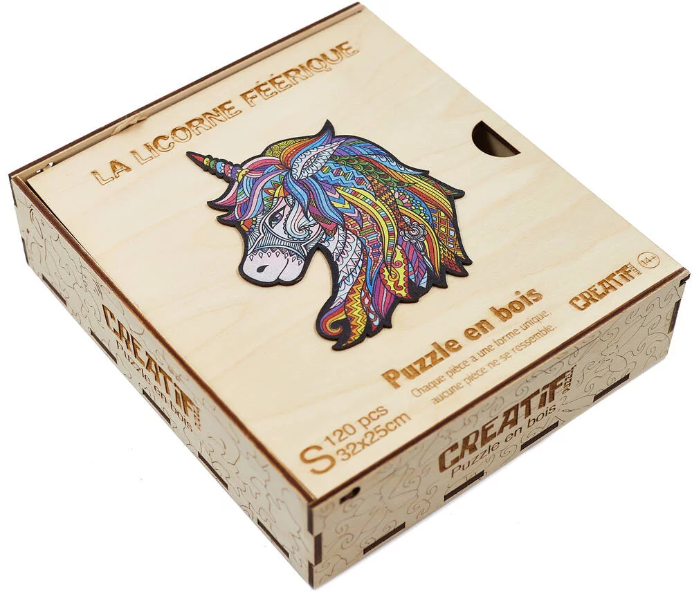 LA LICORNE FEERIQUE - PUZZLE EN BOIS