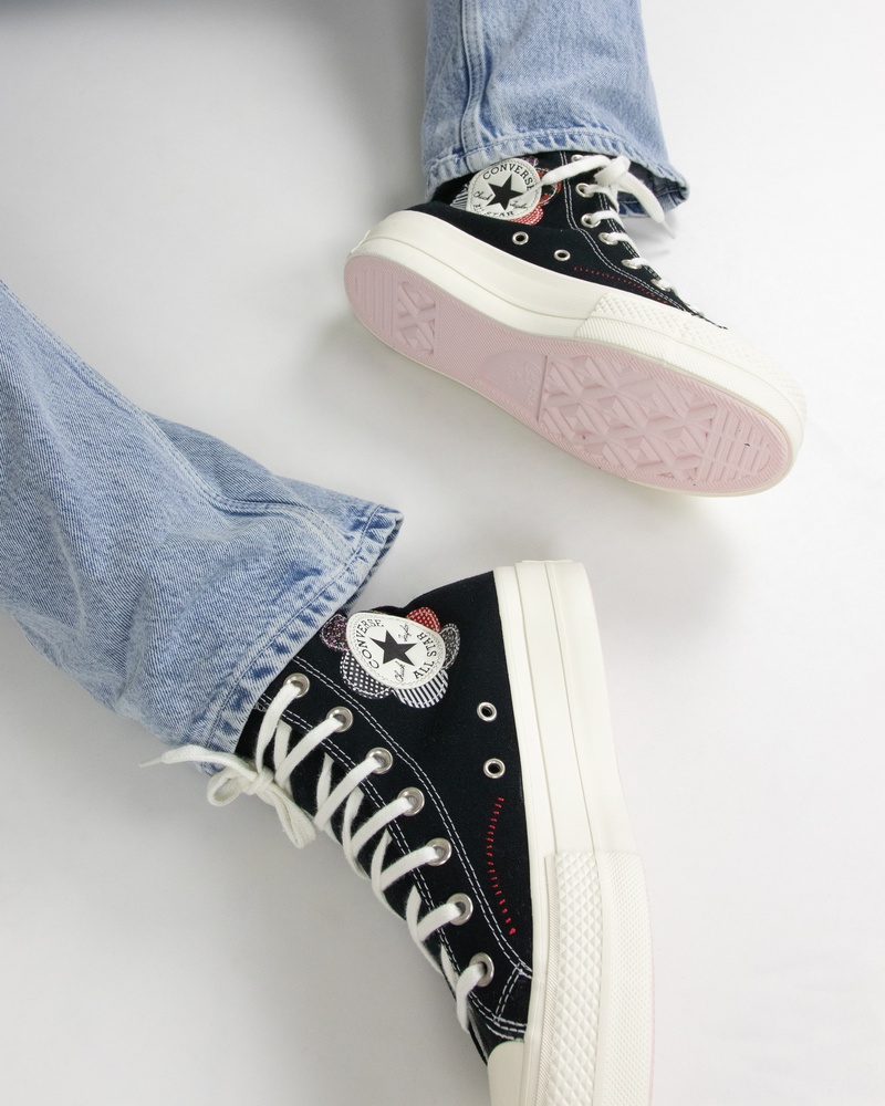 Converse Chuck Taylor All Star Lift Hoge sneakers  - zwart