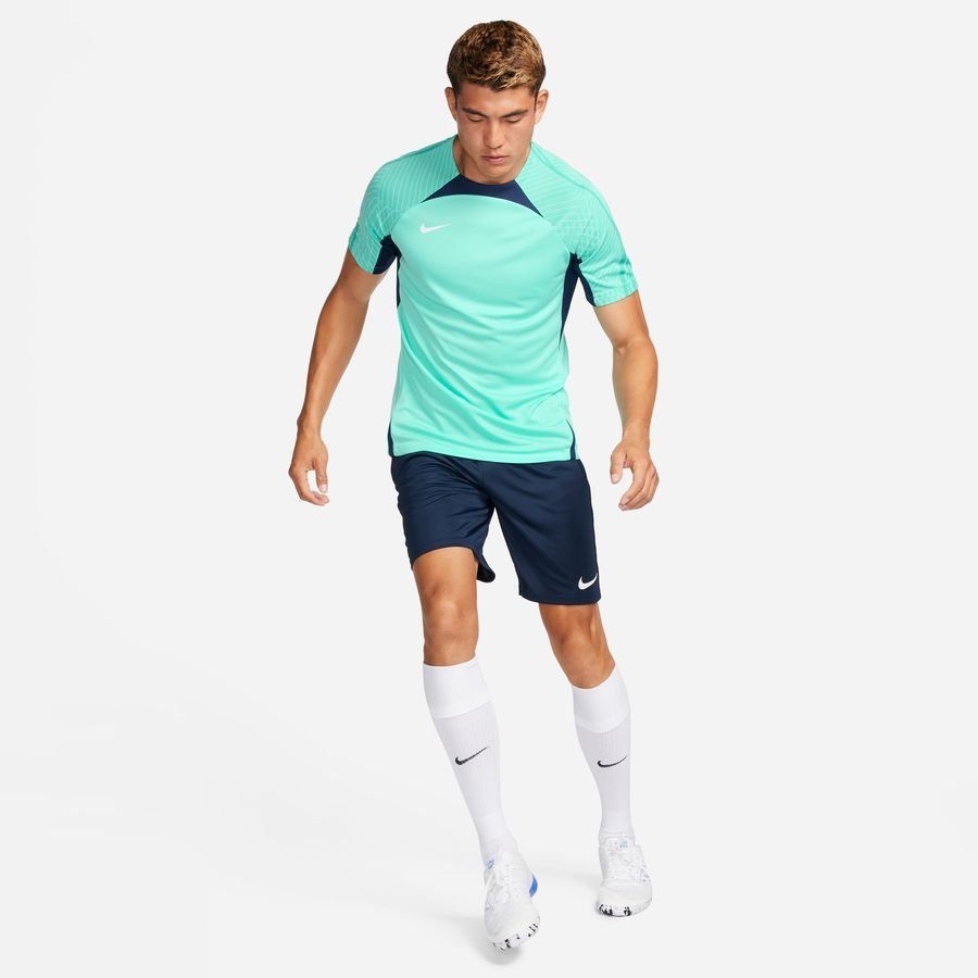 Nike T-shirt d'Entraînement Dri-FIT Strike Peak Ready - Turquoise/Bleu Marine/Blanc