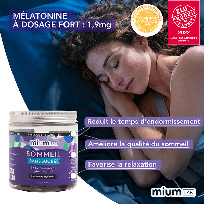 Cure gummies sommeil - Mûre & myrtille - Sans sucres - 2 mois