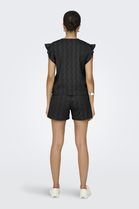 Only zwarte dames blouse