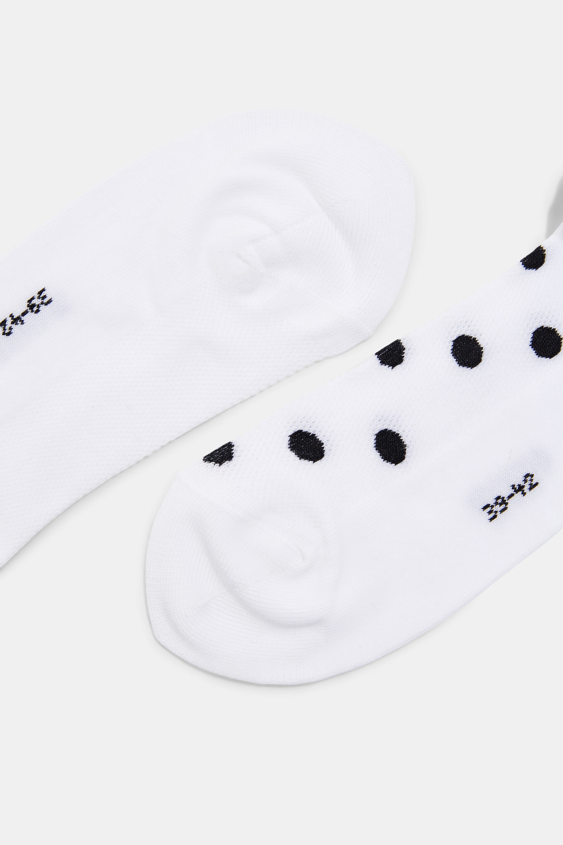 Lot de 2paires de socquettes basses agrémentées de mesh, coton biologique