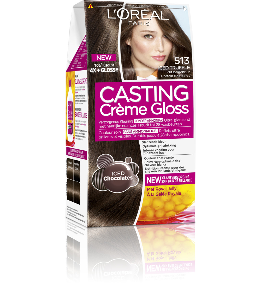 L’Oréal Casting creme gloss 513 Iced truffle (1 set)