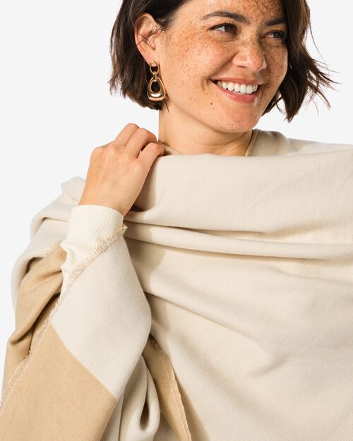 poncho à rabat femme