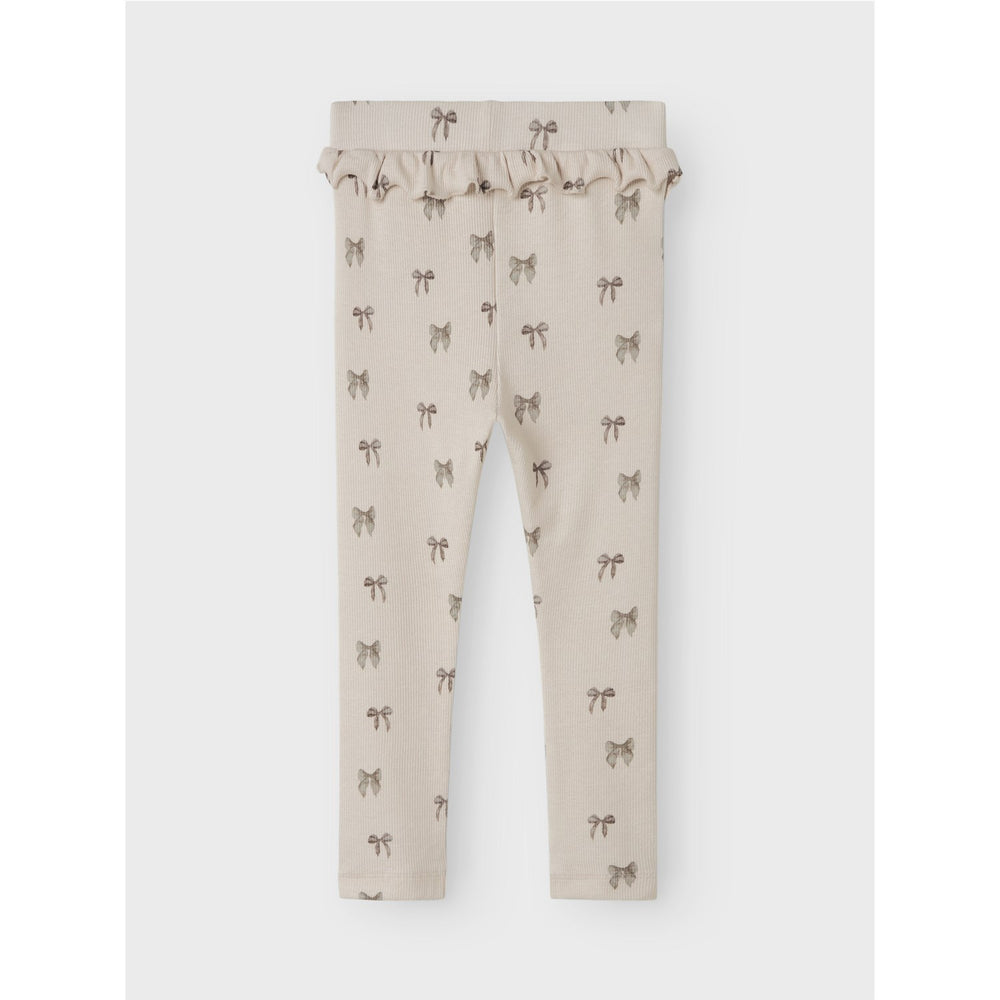 Køb Lil'Atelier Silver Peony Bow Nmfgavo Efi Slim Leggings Lil Noos