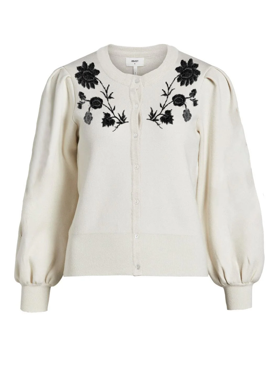 Object Objthess L/S Knit Embroidery Cardigan