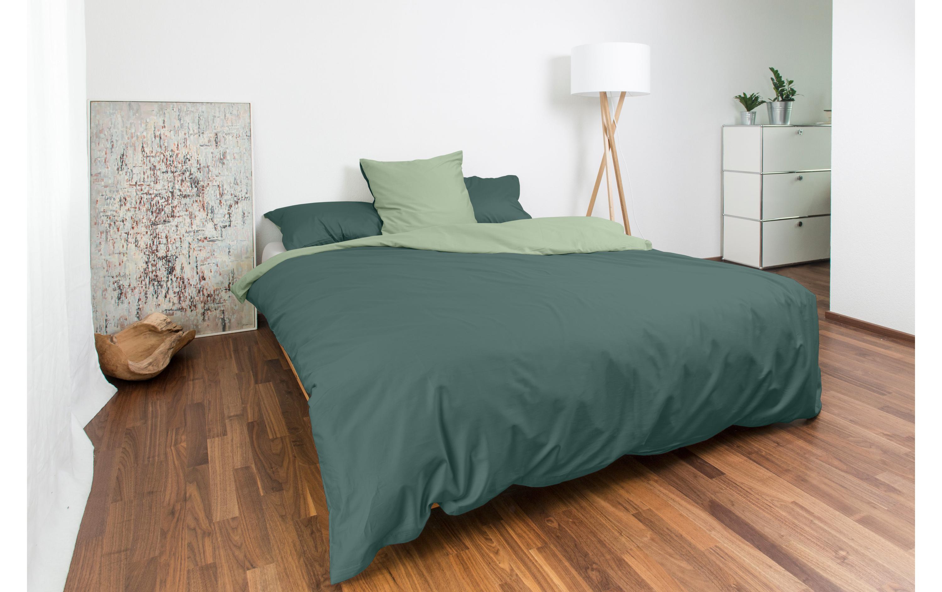 Kopfkissenbezug Mia 65 x 100 cm, Green/MintBettwäsche aus mercerisierter Baumwolle